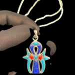 Silver Ankh Pendant – Egyptian Key of Life, Scarab Amulet - Image 4
