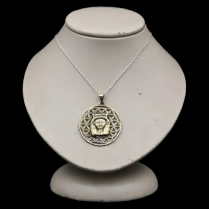Silver Goddess Hathor Amulet Necklace