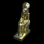 Solid Stone Sekhmet Bust, Ancient Egyptian Lion Goddess Sculpture - Image 3