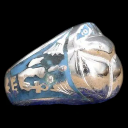 Egyptian Coral Lotus Ring