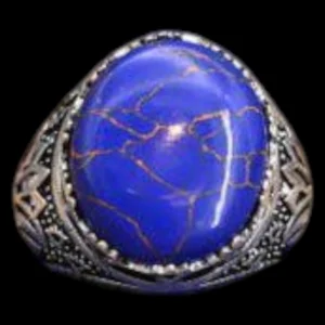 Pharaonic Coral Lotus Ring