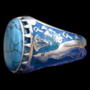 Silver Red Coral Lotus Ring