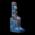 Pretty sekhmet statue sitting Blue stone one-sculpture Egyptian diety/gods-ancient Egyptian antique-religion-mythology-Raplica-made in Egypt - Image 8