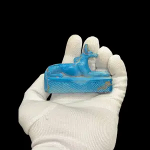 Handcrafted Stone Anubis Amulet