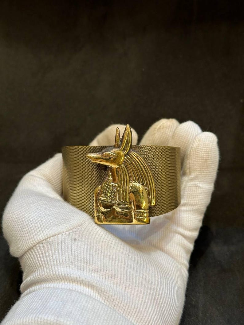 Copper Anubis Guardian Bracelet