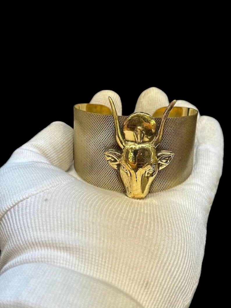 Copper Hathor Goddess Bracelet