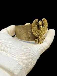 Copper Horus Falcon Bracelet