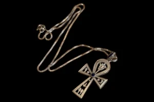 Egyptian Ankh Pendant, Lapis Lazuli Sterling Silver Key of Life Amulet - Image 8
