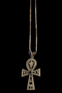 Egyptian Ankh Pendant, Lapis Lazuli Sterling Silver Key of Life Amulet - Image 10
