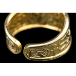 Egyptian Chariot Ring – Sterling Silver Gold Plated, Ancient Symbols, Free Size - Image 10