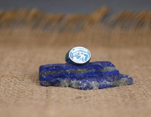 Egyptian Eye of Horus Ring: Sterling Silver Pharaonic Symbol - Image 3
