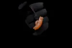 Egyptian Scarab Necklace Orange Agate