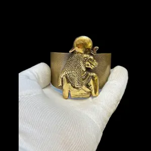 Goddess Sekhmet Copper Bracelet