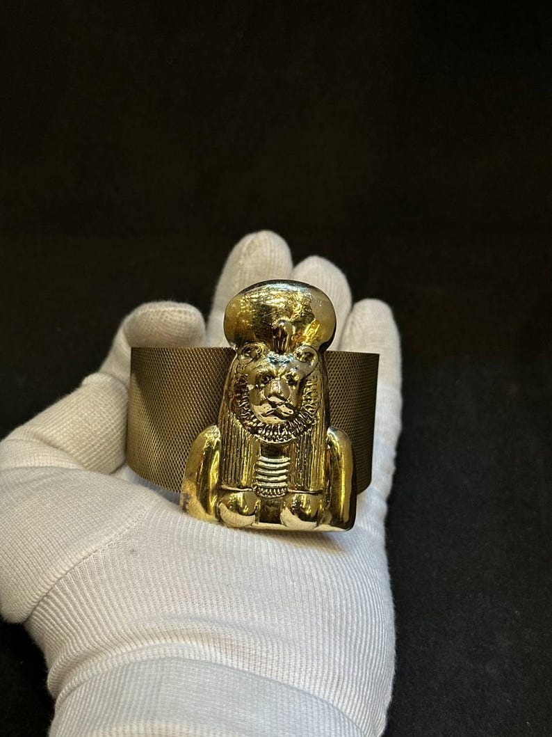Copper Sekhmet Goddess Bracelet