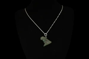 Green Agate Ba Bird Amulet