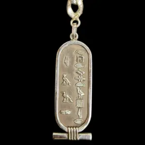 Handcrafted 925 Sterling Silver Egyptian Hieroglyph Keychain - Image 6