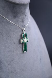 Malachite Ankh Pendant