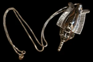 Handcrafted Silver Osiris Pendant, Egyptian Mythology Jewelry - Image 5