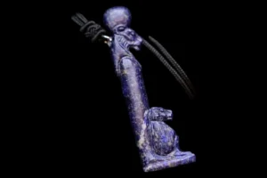 Lapis Lazuli Thoth Baboon Amulet