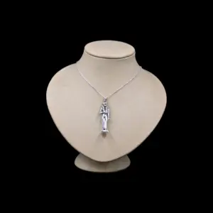 Pure Silver Sekhmet Amulet