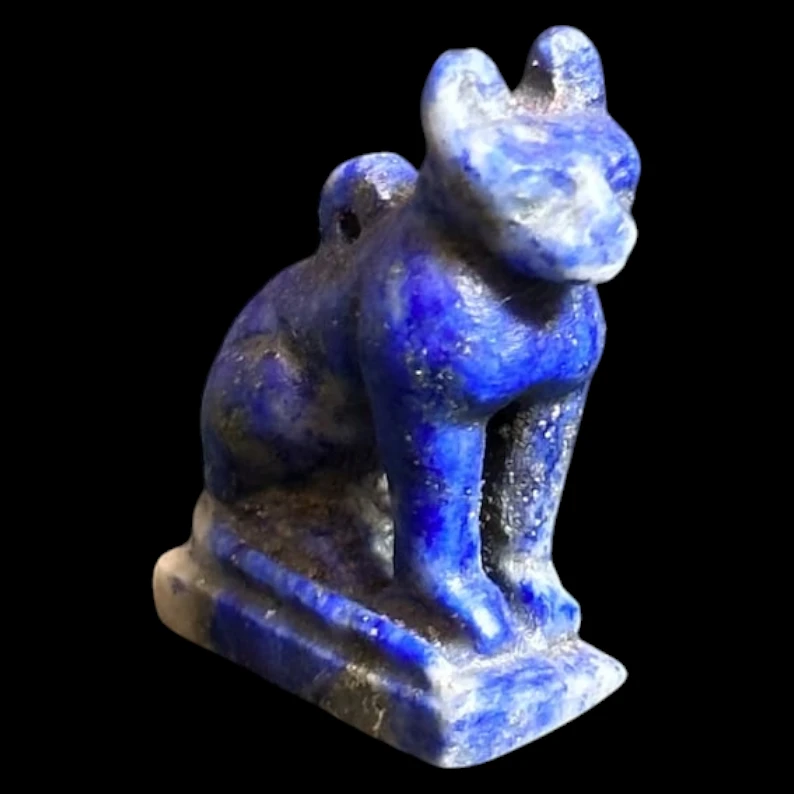Bastet Amulet Lapis Lazuli