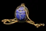 Egyptian Scarab Necklace – Handmade Lapis Lazuli Pendant
