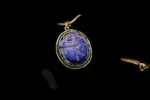 Egyptian Scarab Necklace – Handmade Lapis Lazuli Pendant
