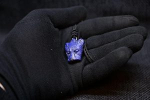 Lapis Lazuli Thoth Baboon Amulet
