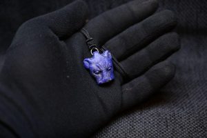 Lapis Lazuli Thoth Baboon Amulet