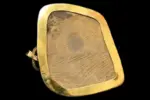 Rosetta Stone Replica Necklace – Ancient Egyptian Hieroglyphs Pendant, Gold Toned Chain - Image 4