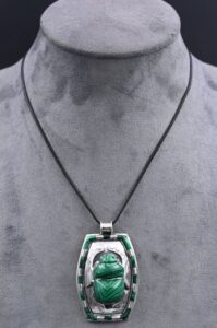 Egyptian Gemstone Scarab Amulet
