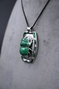 Egyptian Gemstone Scarab Amulet