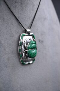 Egyptian Gemstone Scarab Amulet