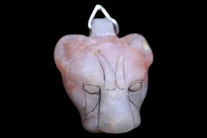 Sekhmet Agate Gemstone Amulet