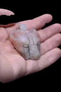 Sekhmet Agate Gemstone Amulet