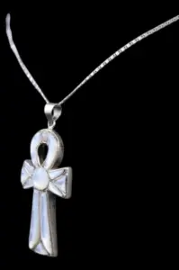 Silver Ankh Pendant Necklace – Egyptian Key of Life Amulet - Image 3