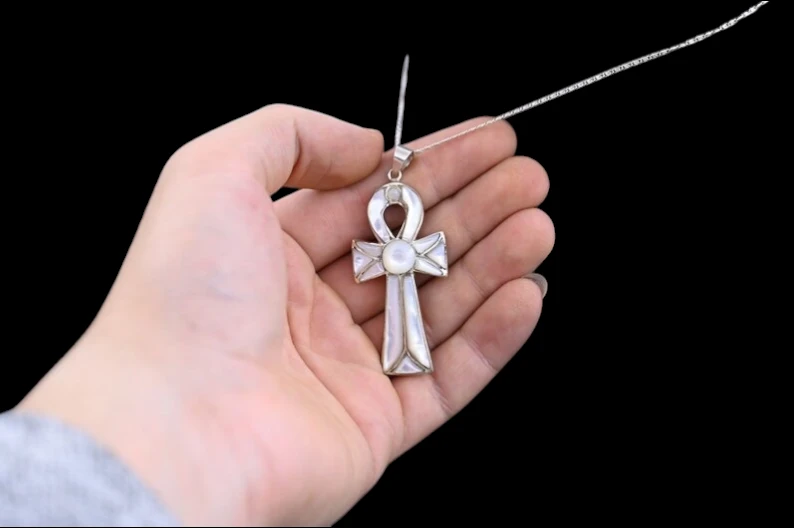 Ankh Scarab Pendant