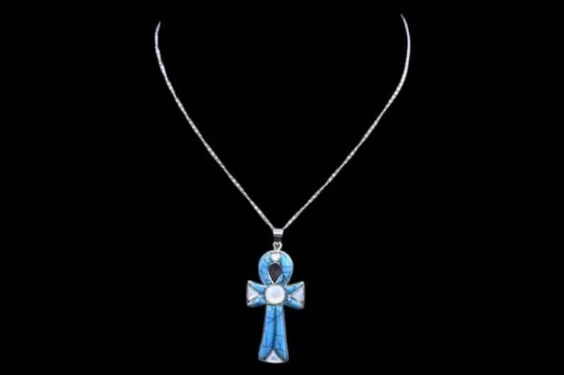 Turquoise Ankh Pendant