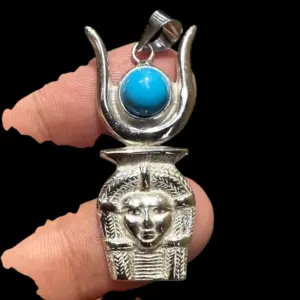 Hathor Mask Amulet Turquoise