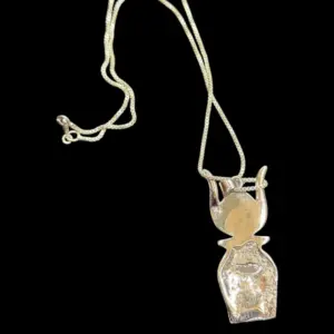 Silver Hathor Mask Pendant – Egyptian Cow Goddess Amulet Necklace - Image 5