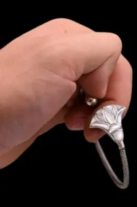 Silver Lotus Flower Bracelet