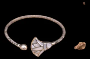 Silver Lotus Flower Bracelet
