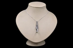Pure Silver Sobek Amulet