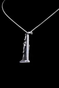 Pure Silver Sobek Amulet