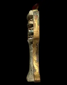 Glazed Stone Djed Pillar Pendant