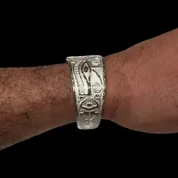 Falcon Horus Bracelet,god of protection and peace silver made / replica-Egyptian antiques Mythology-Antiquities-Egyptian Jewelry - Image 10